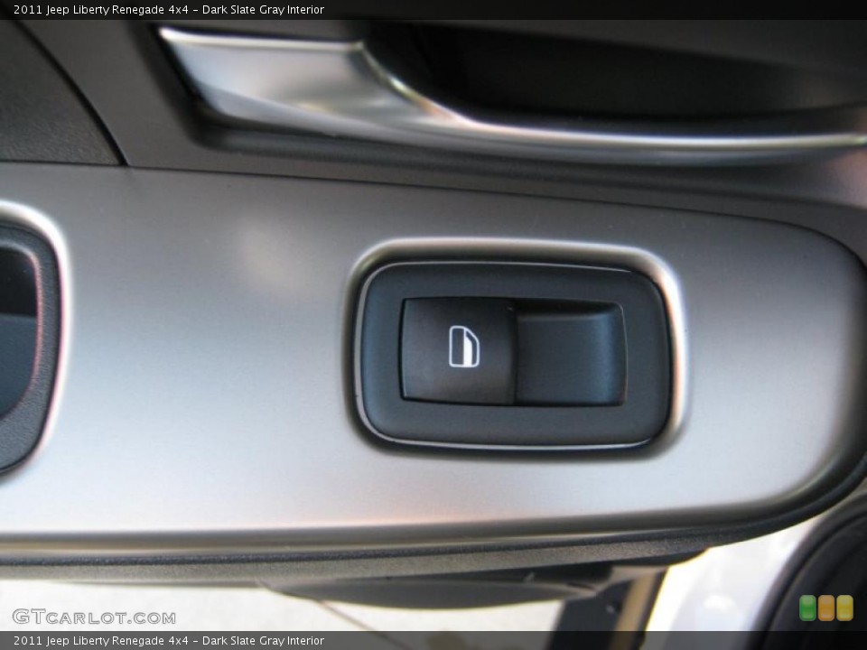 Dark Slate Gray Interior Controls for the 2011 Jeep Liberty Renegade 4x4 #38845096