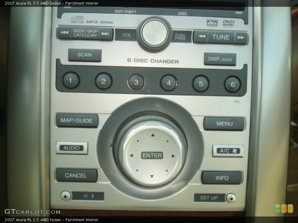 Parchment Interior Controls for the 2007 Acura RL 3.5 AWD Sedan #38848324