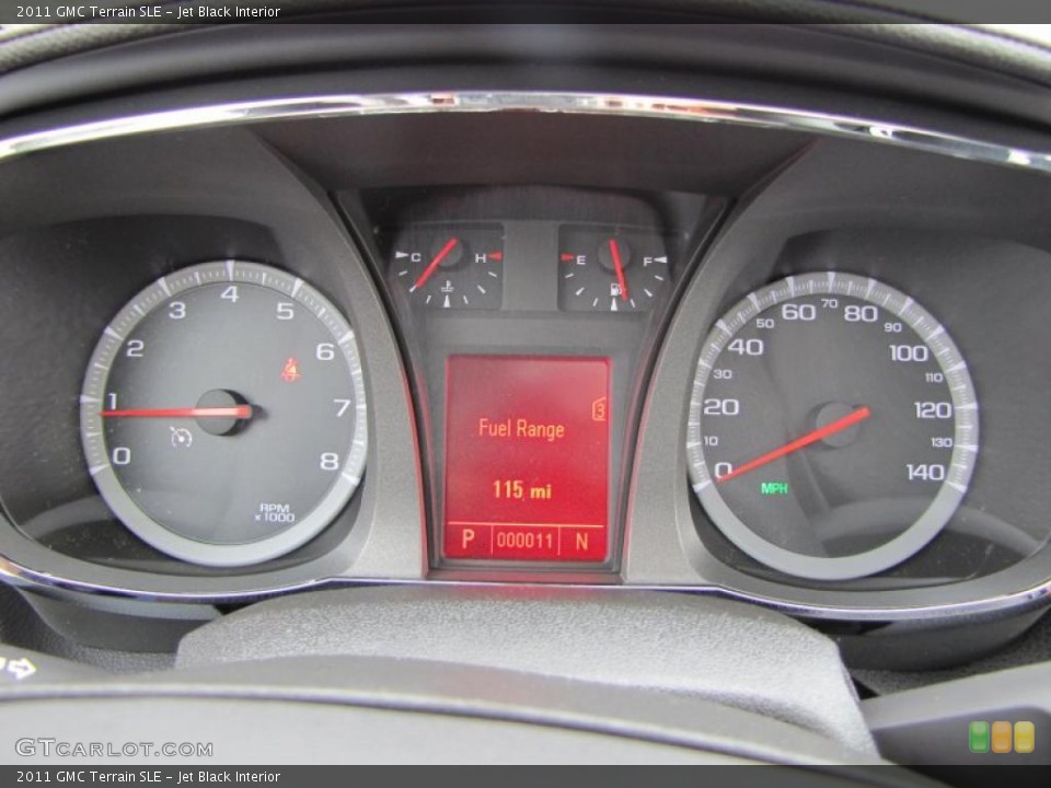 Jet Black Interior Gauges for the 2011 GMC Terrain SLE #38848828