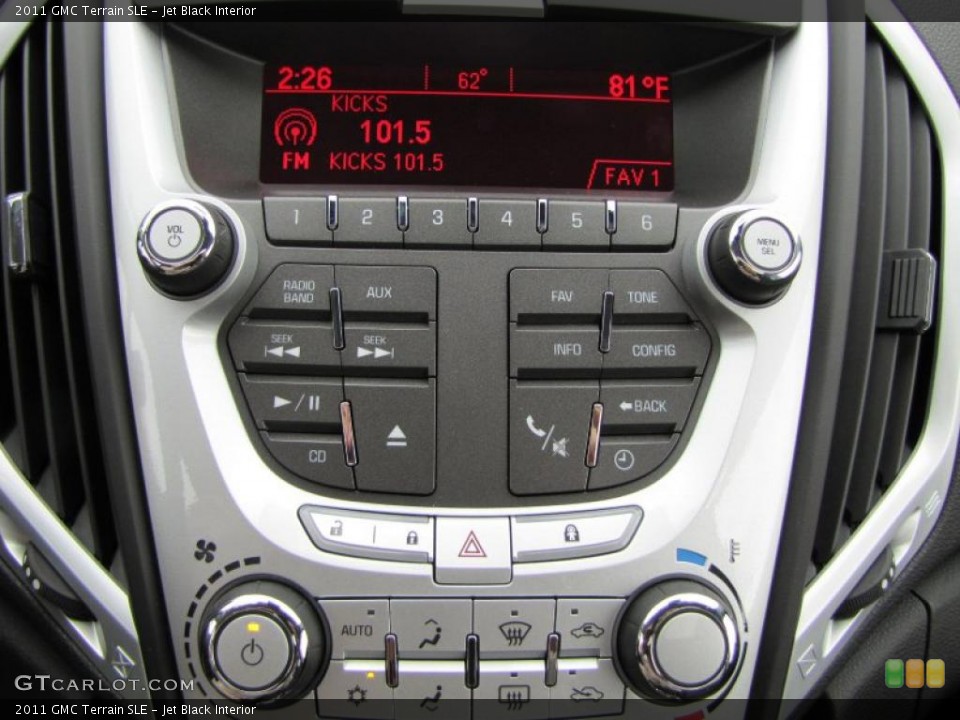 Jet Black Interior Controls for the 2011 GMC Terrain SLE #38848844