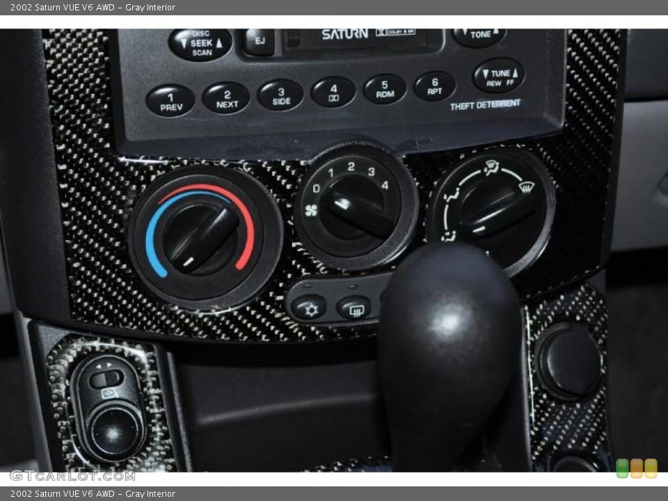 Gray Interior Controls for the 2002 Saturn VUE V6 AWD #38849036