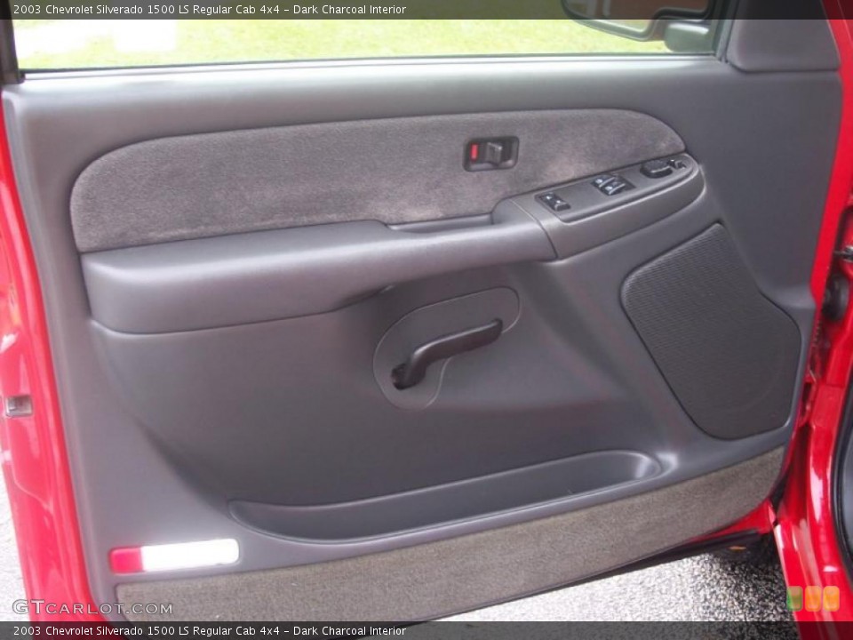 Dark Charcoal Interior Door Panel for the 2003 Chevrolet Silverado 1500 LS Regular Cab 4x4 #38850176