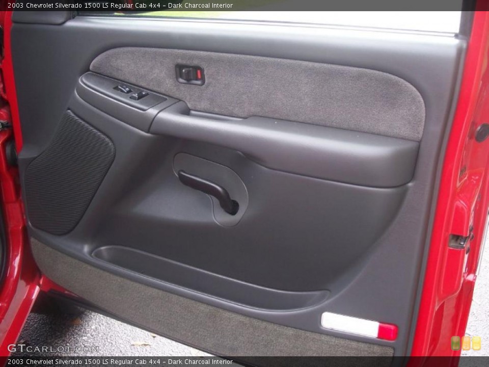 Dark Charcoal Interior Door Panel for the 2003 Chevrolet Silverado 1500 LS Regular Cab 4x4 #38850188