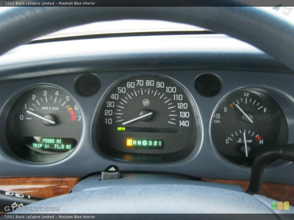 Medium Blue Interior Gauges for the 2001 Buick LeSabre Limited #38851036