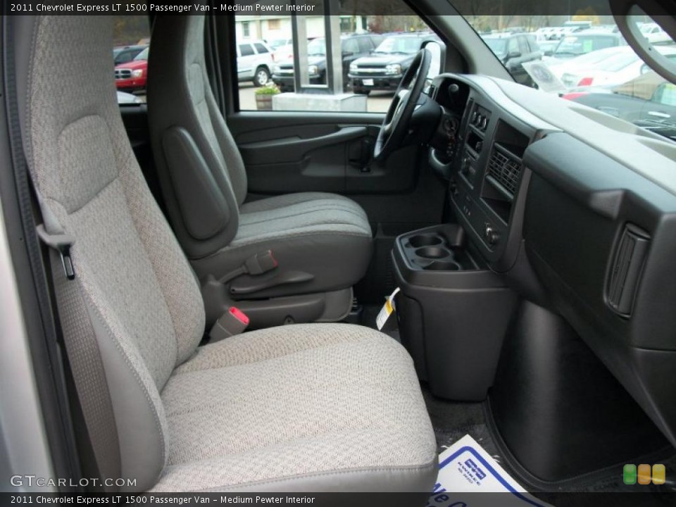 Medium Pewter Interior Dashboard for the 2011 Chevrolet Express LT 1500 Passenger Van #38852100