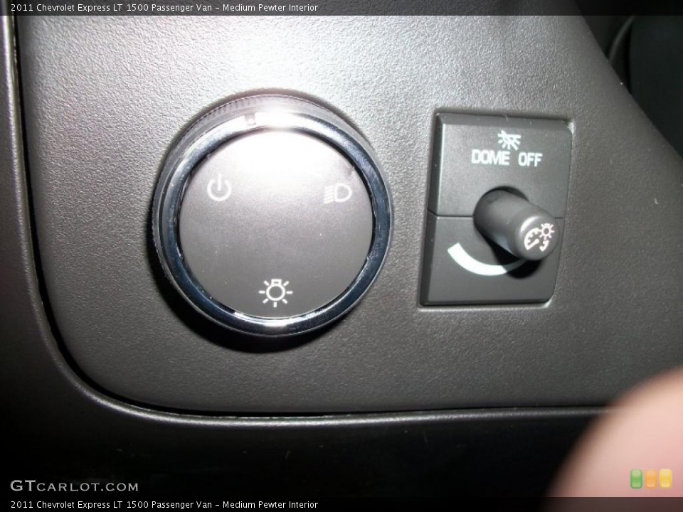 Medium Pewter Interior Controls for the 2011 Chevrolet Express LT 1500 Passenger Van #38852572