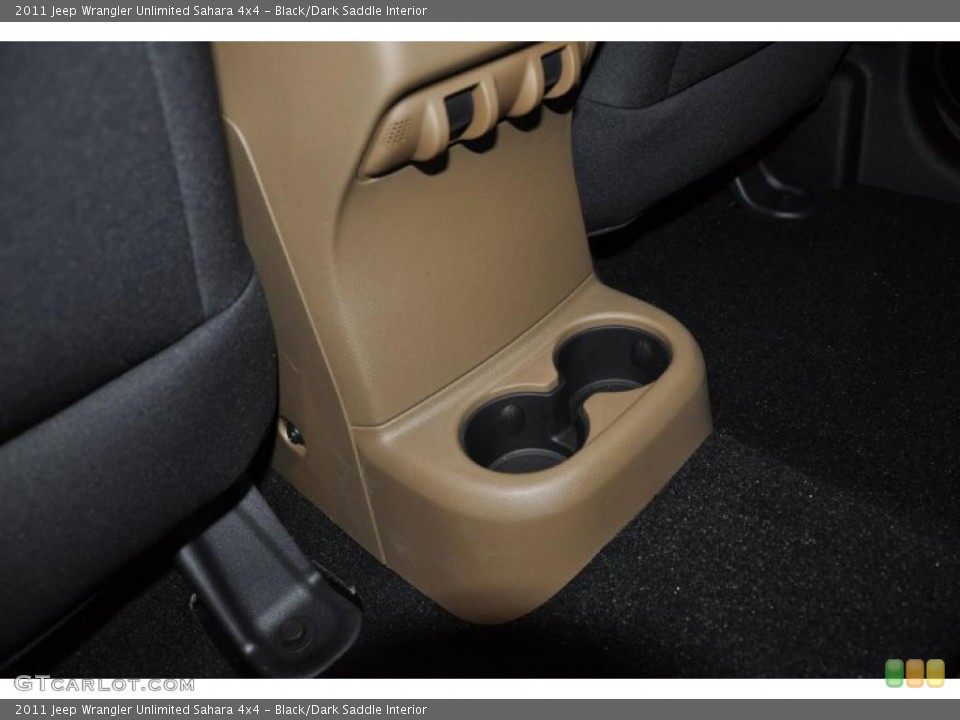 Black/Dark Saddle Interior Controls for the 2011 Jeep Wrangler Unlimited Sahara 4x4 #38859424