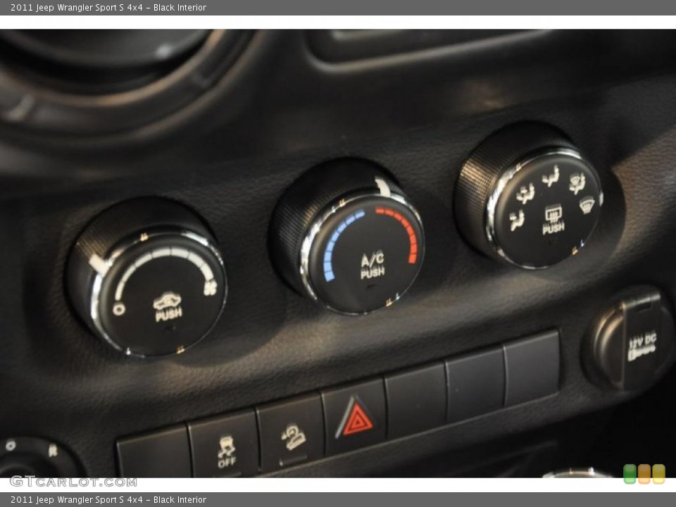 Black Interior Controls for the 2011 Jeep Wrangler Sport S 4x4 #38859676
