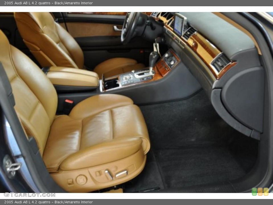 Black/Amaretto Interior Photo for the 2005 Audi A8 L 4.2 quattro #38860452