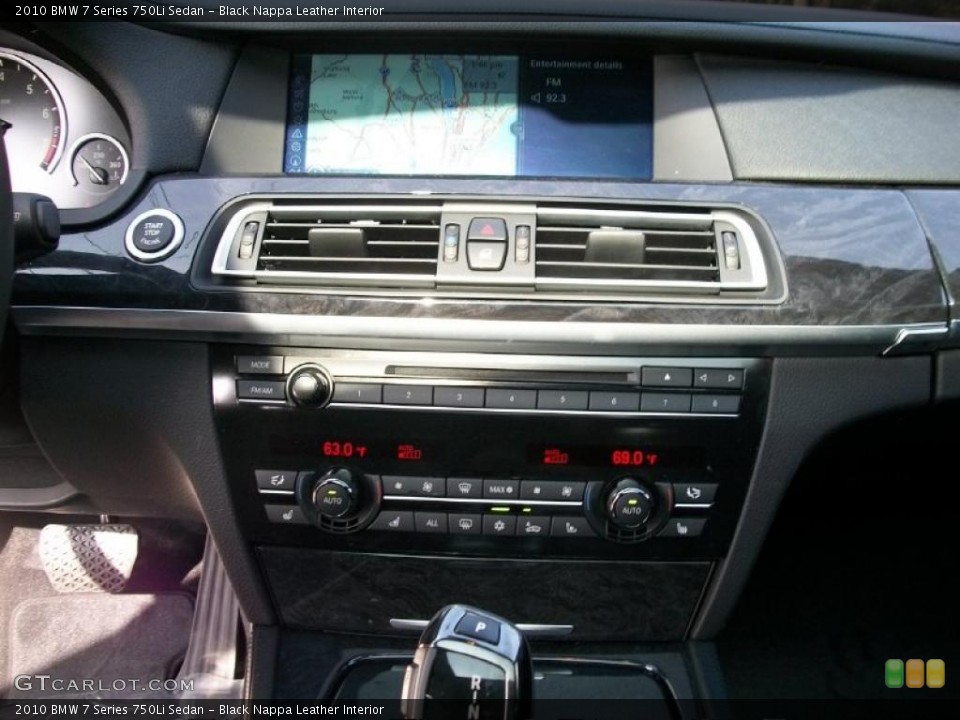 Black Nappa Leather Interior Controls for the 2010 BMW 7 Series 750Li Sedan #38861156