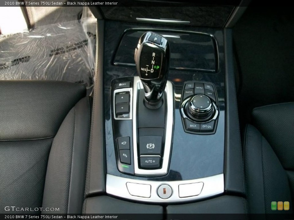 Black Nappa Leather Interior Transmission for the 2010 BMW 7 Series 750Li Sedan #38861172