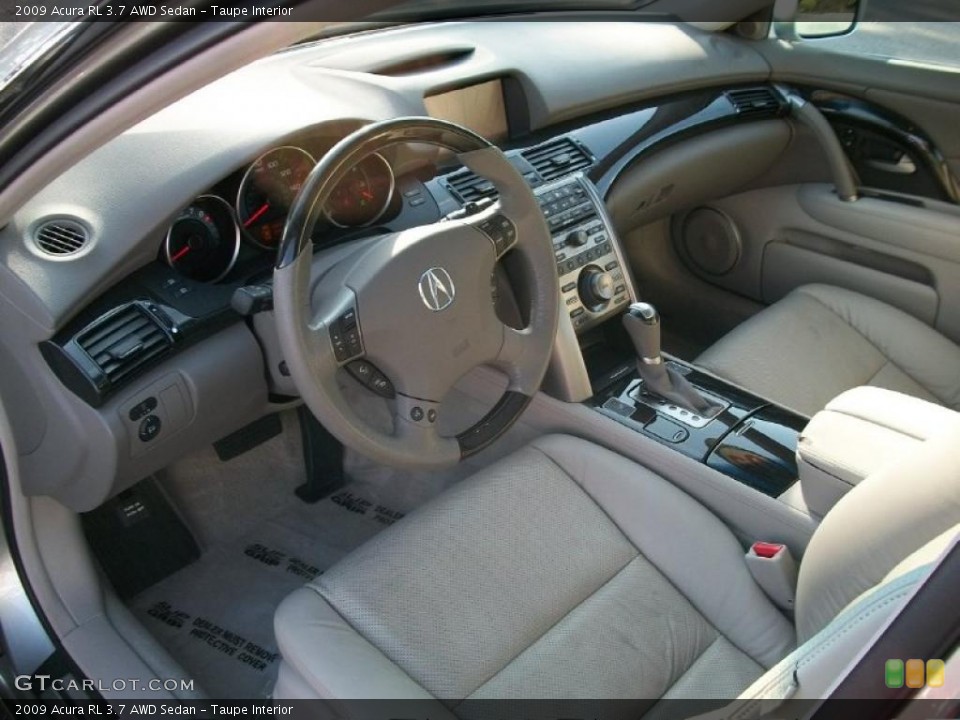 Taupe Interior Prime Interior for the 2009 Acura RL 3.7 AWD Sedan #38862820