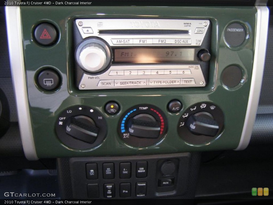Dark Charcoal Interior Controls for the 2010 Toyota FJ Cruiser 4WD #38863664
