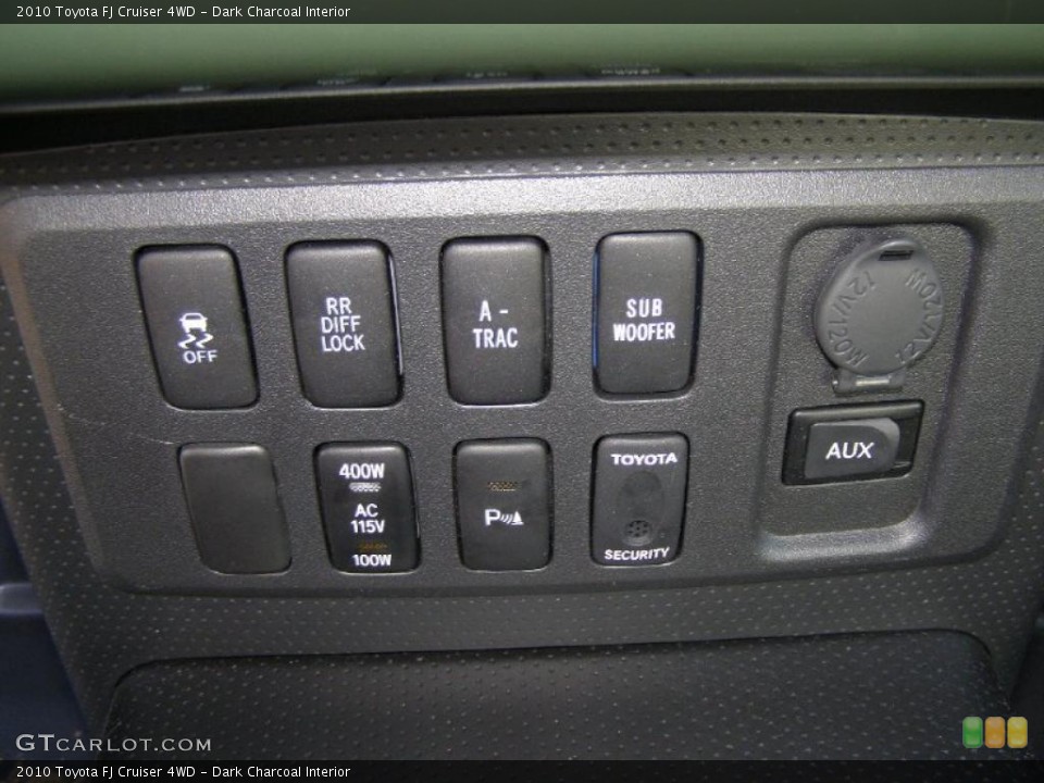 Dark Charcoal Interior Controls for the 2010 Toyota FJ Cruiser 4WD #38863688