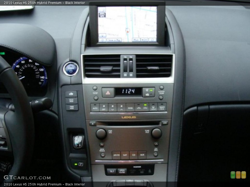 Black Interior Controls for the 2010 Lexus HS 250h Hybrid Premium #38863956