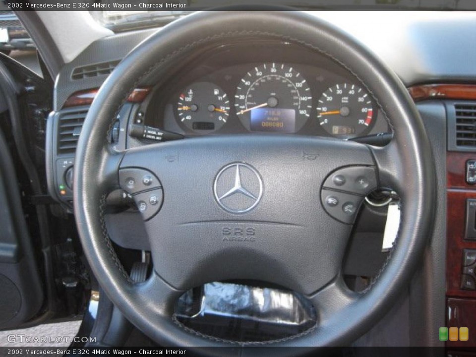 Charcoal Interior Steering Wheel for the 2002 Mercedes-Benz E 320 4Matic Wagon #38865228