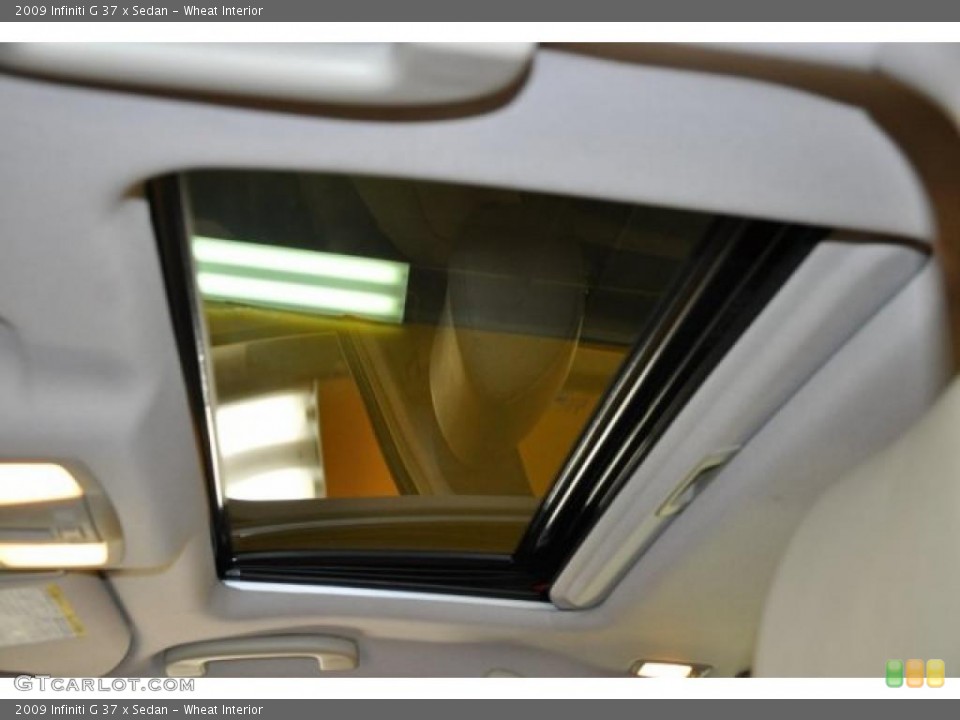 Wheat Interior Sunroof for the 2009 Infiniti G 37 x Sedan #38866412