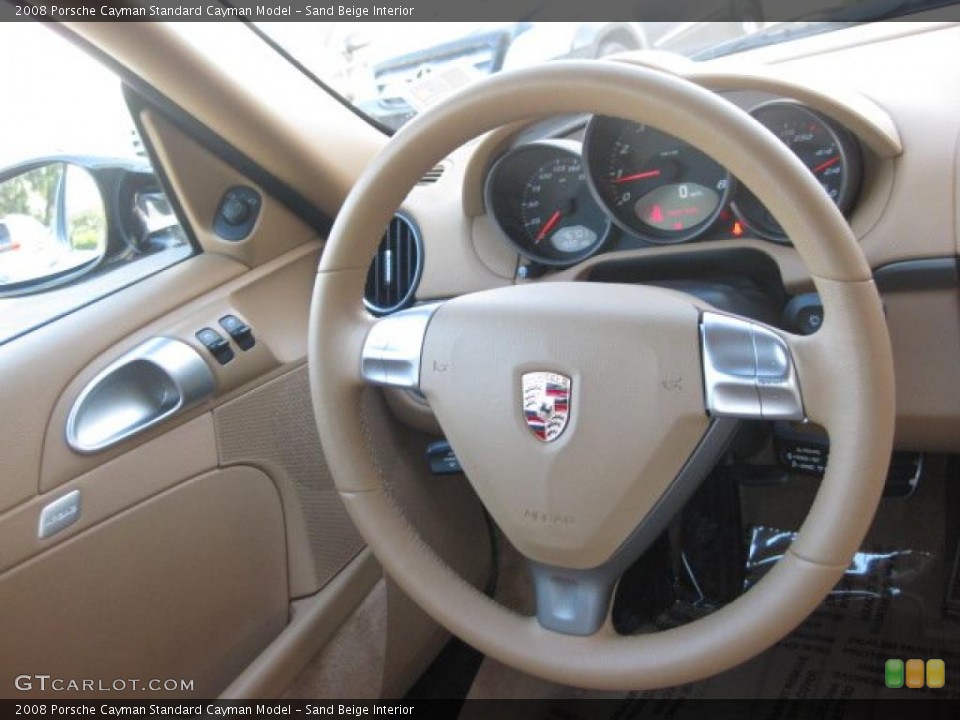 Sand Beige Interior Steering Wheel for the 2008 Porsche Cayman  #38867356