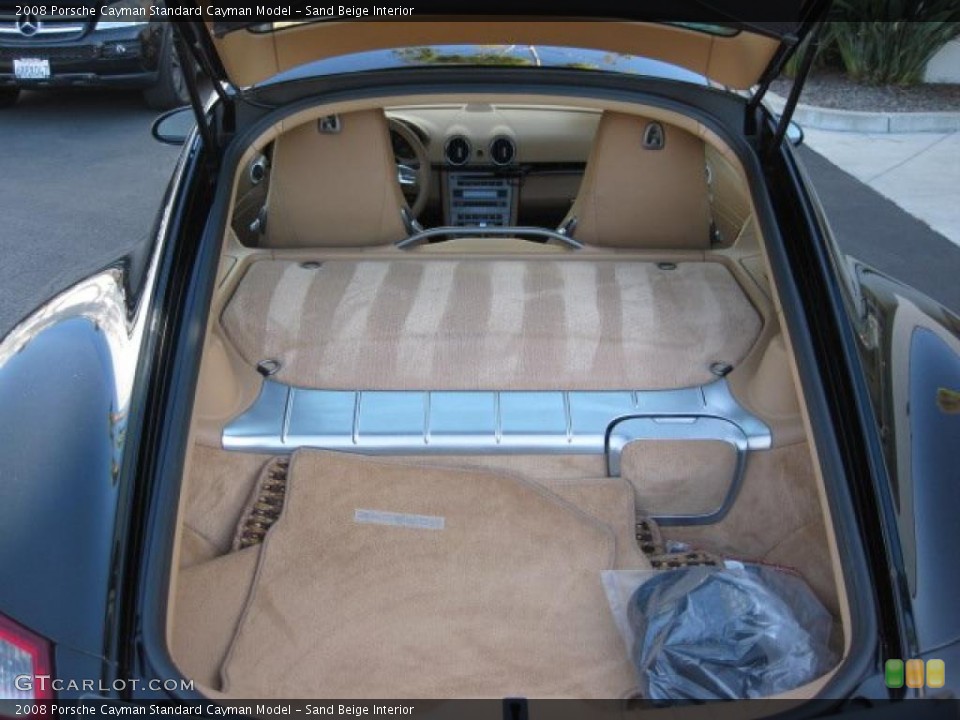 Sand Beige Interior Trunk for the 2008 Porsche Cayman  #38867432