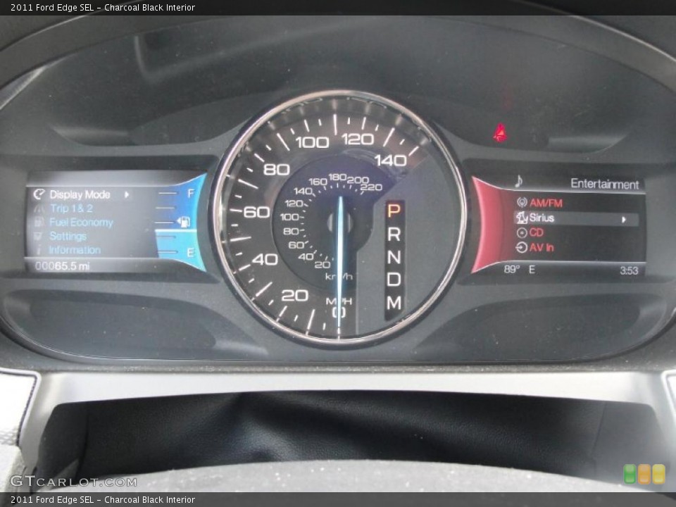 Charcoal Black Interior Gauges for the 2011 Ford Edge SEL #38867560