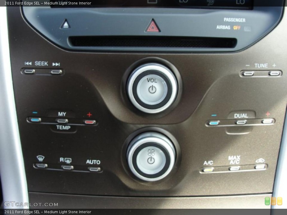Medium Light Stone Interior Controls for the 2011 Ford Edge SEL #38868640