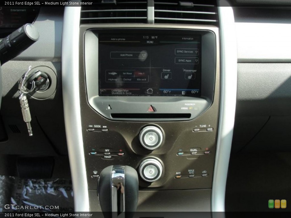 Medium Light Stone Interior Controls for the 2011 Ford Edge SEL #38869176