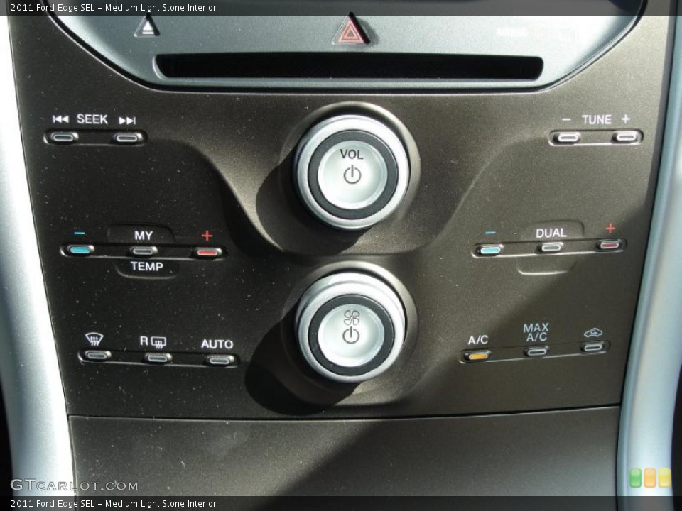 Medium Light Stone Interior Controls for the 2011 Ford Edge SEL #38869204