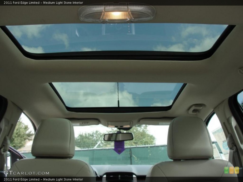 Medium Light Stone Interior Sunroof for the 2011 Ford Edge Limited #38869688