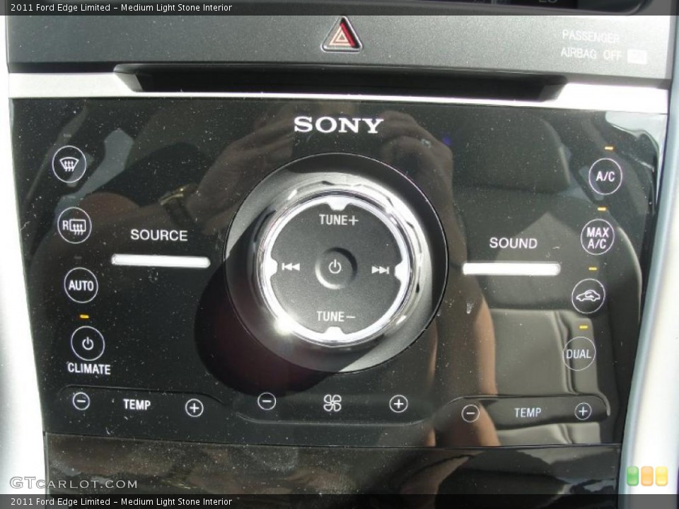 Medium Light Stone Interior Controls for the 2011 Ford Edge Limited #38870348