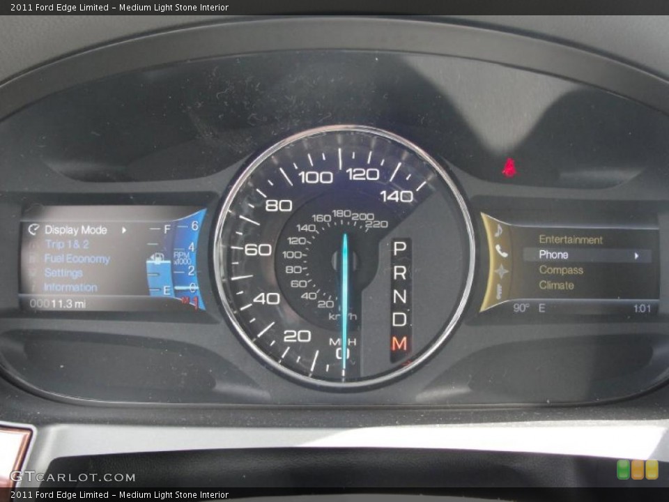 Medium Light Stone Interior Gauges for the 2011 Ford Edge Limited #38870384