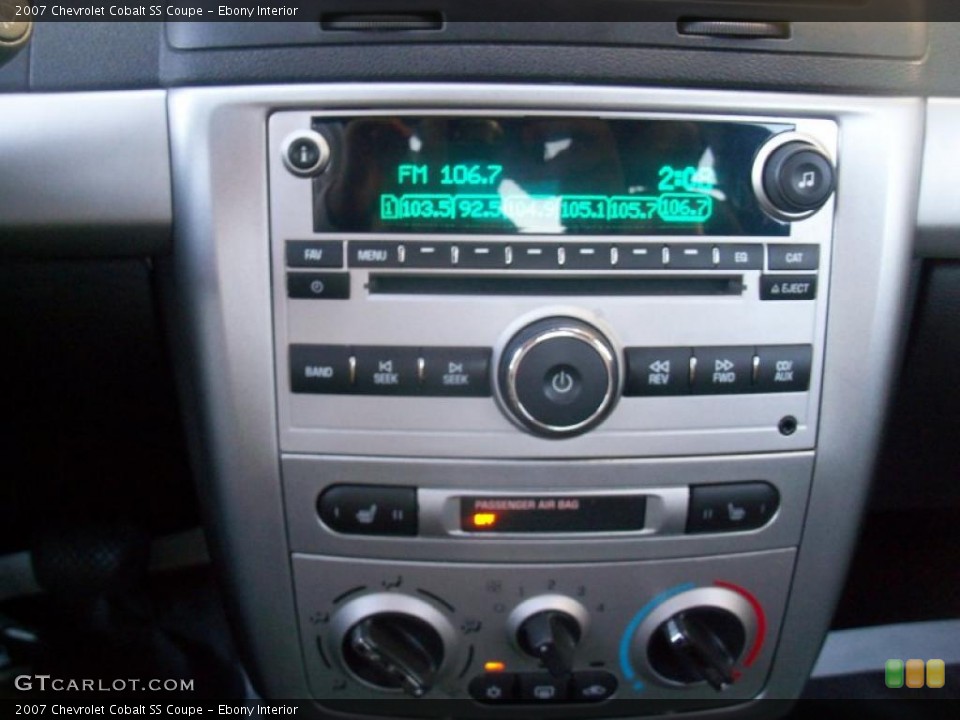 Ebony Interior Controls for the 2007 Chevrolet Cobalt SS Coupe #38871532