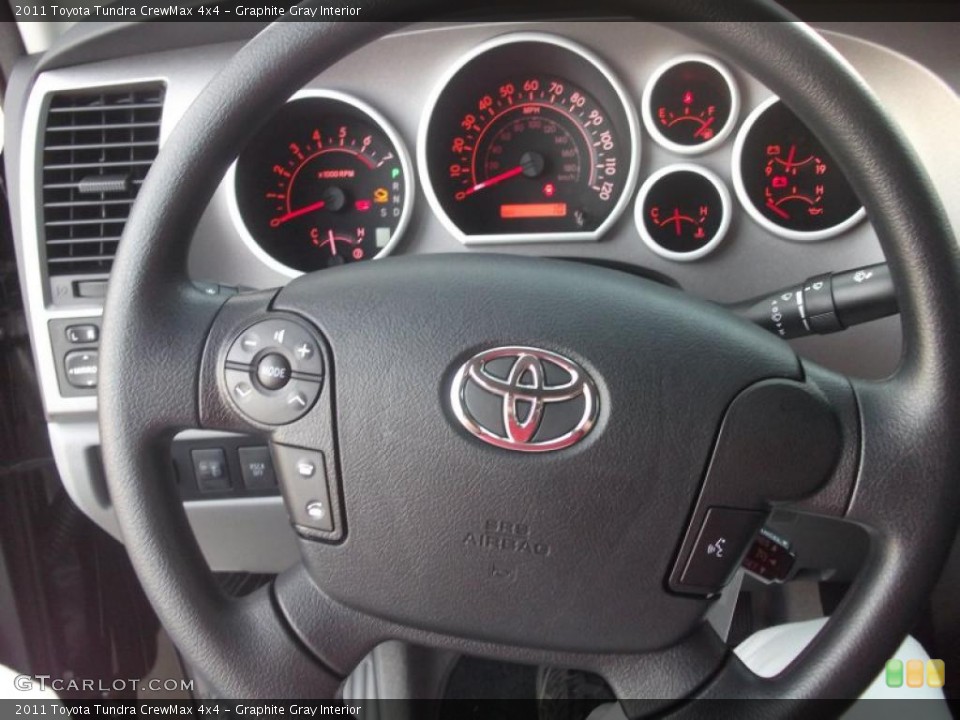 Graphite Gray Interior Steering Wheel for the 2011 Toyota Tundra CrewMax 4x4 #38874621