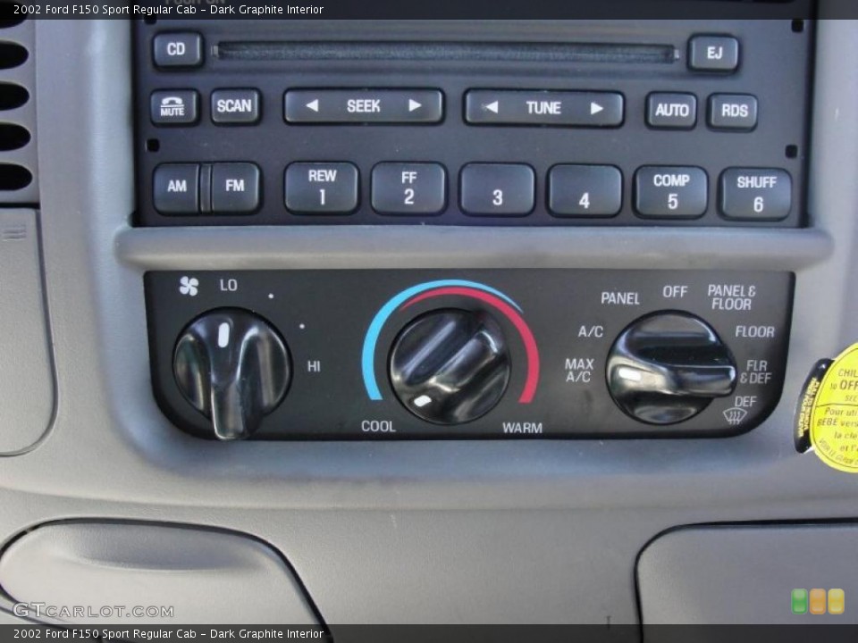 Dark Graphite Interior Controls for the 2002 Ford F150 Sport Regular Cab #38878800