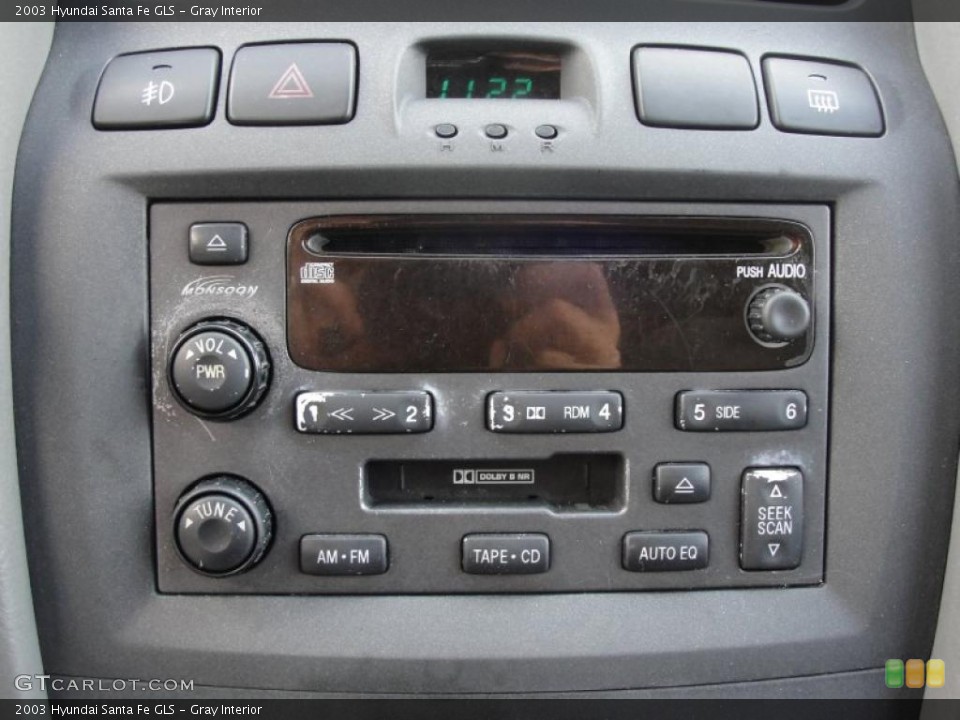 Gray Interior Controls for the 2003 Hyundai Santa Fe GLS #38880264