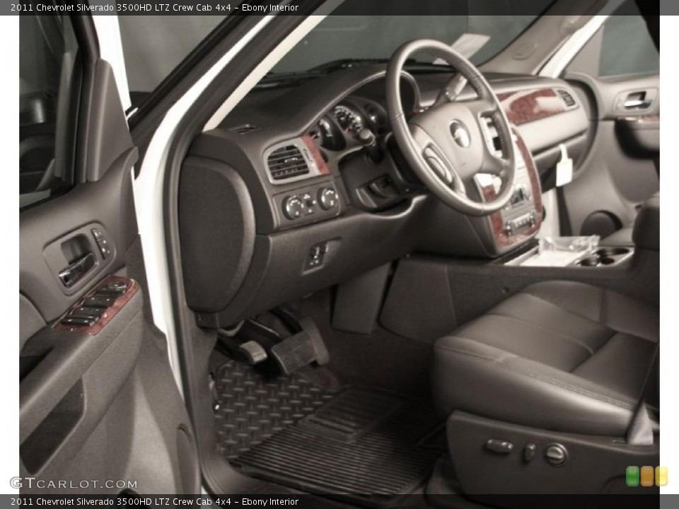Ebony Interior Photo for the 2011 Chevrolet Silverado 3500HD LTZ Crew Cab 4x4 #38884865