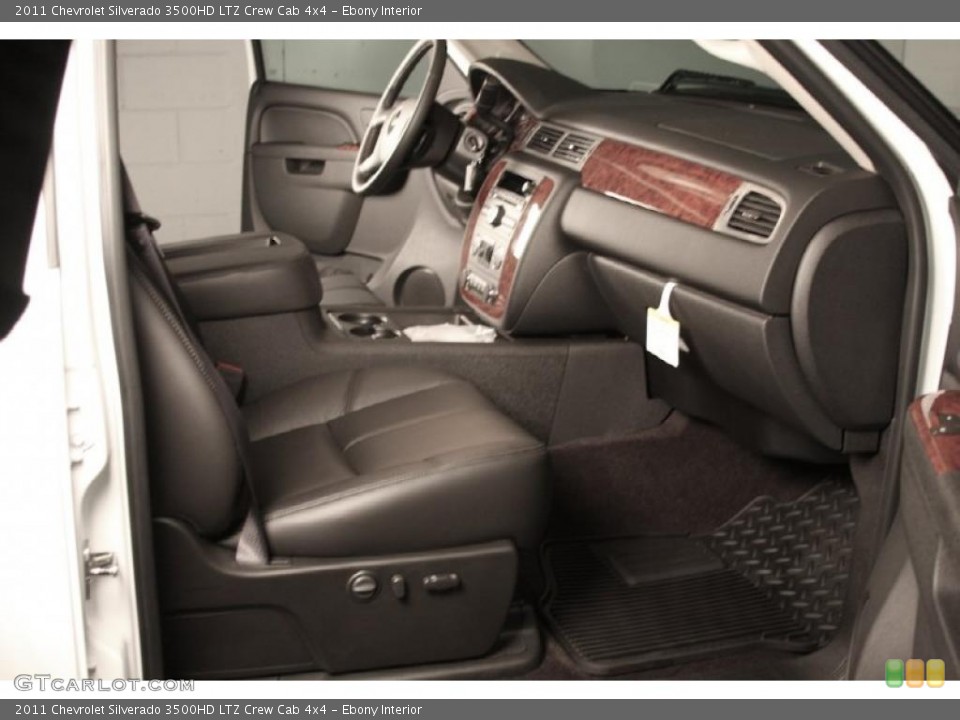 Ebony Interior Photo for the 2011 Chevrolet Silverado 3500HD LTZ Crew Cab 4x4 #38884881