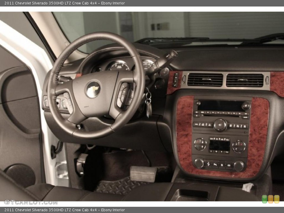 Ebony Interior Dashboard for the 2011 Chevrolet Silverado 3500HD LTZ Crew Cab 4x4 #38884937
