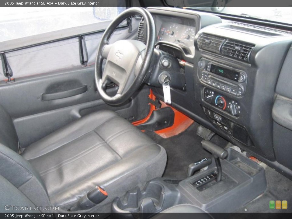 Dark Slate Gray Interior Photo for the 2005 Jeep Wrangler SE 4x4 #38887141