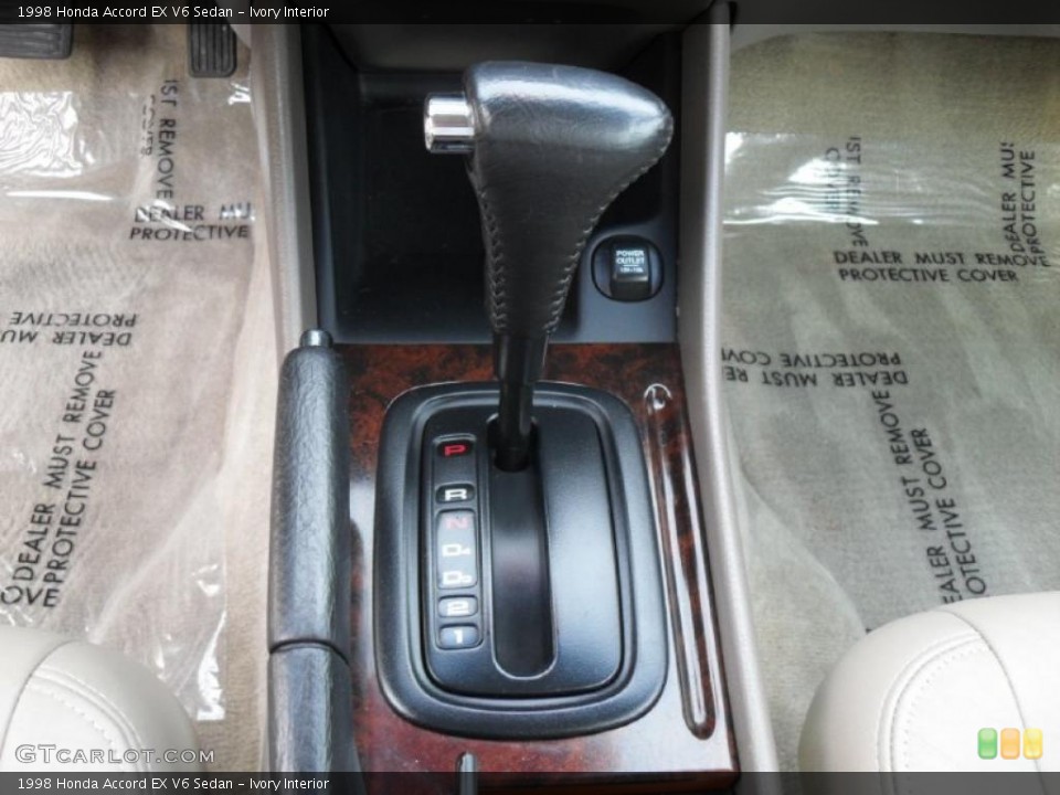Ivory Interior Transmission for the 1998 Honda Accord EX V6 Sedan #38889246