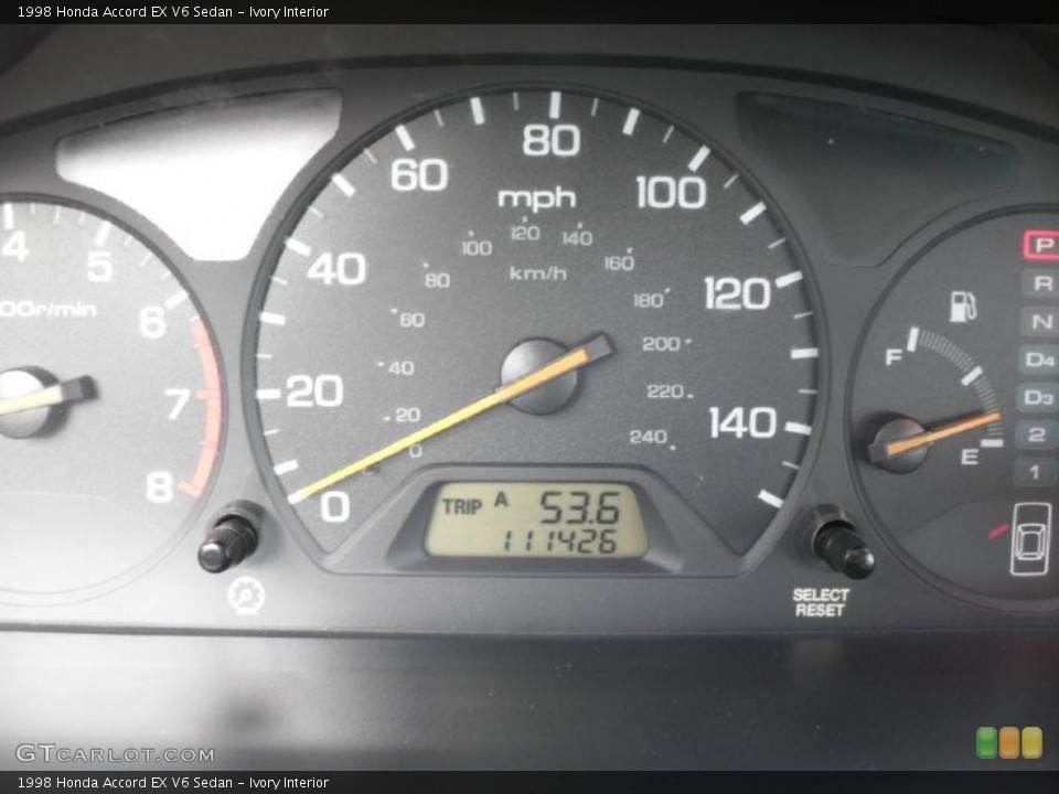 Ivory Interior Gauges for the 1998 Honda Accord EX V6 Sedan #38889294