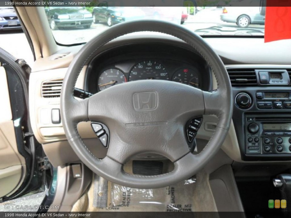 Ivory Interior Steering Wheel for the 1998 Honda Accord EX V6 Sedan #38889334