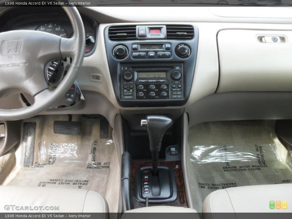 Ivory Interior Dashboard for the 1998 Honda Accord EX V6 Sedan #38889366