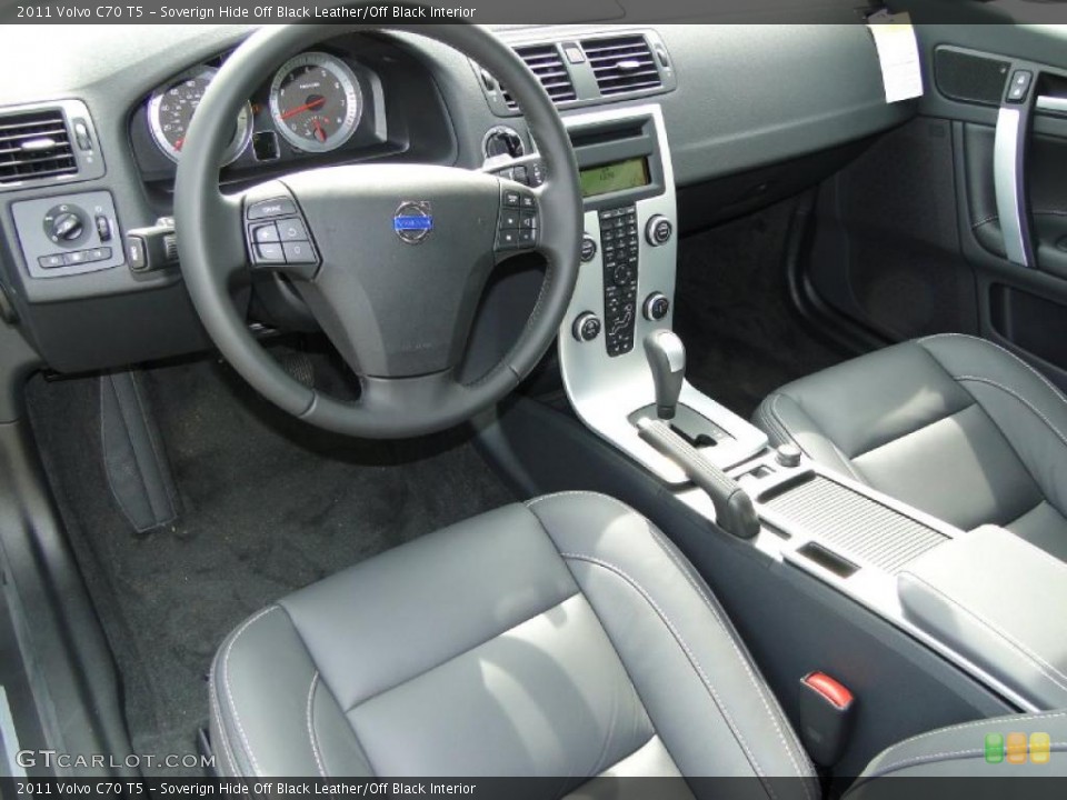 Soverign Hide Off Black Leather/Off Black Interior Prime Interior for the 2011 Volvo C70 T5 #38889526