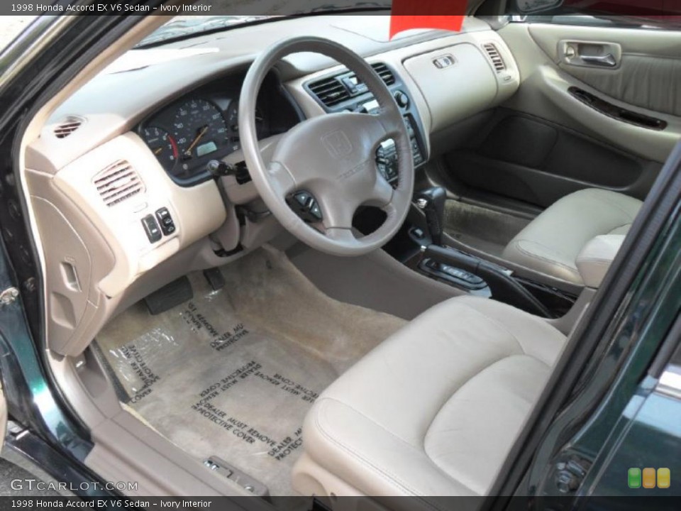 Ivory Interior Prime Interior for the 1998 Honda Accord EX V6 Sedan #38889558