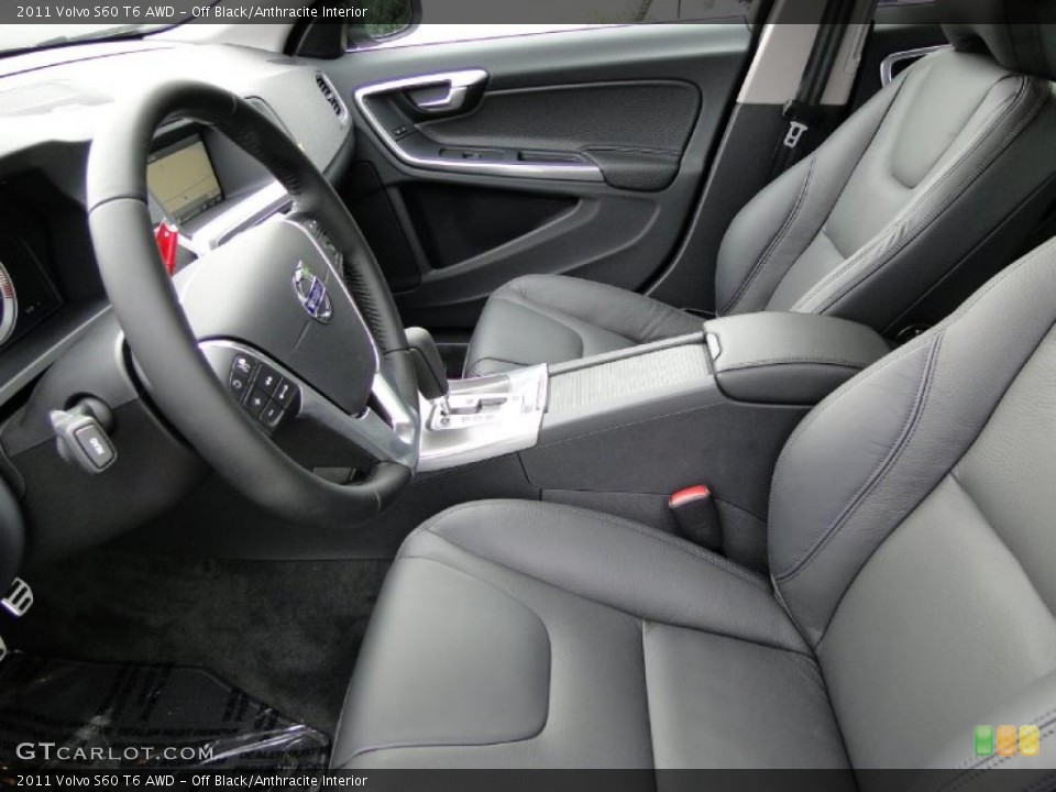 Off Black/Anthracite Interior Photo for the 2011 Volvo S60 T6 AWD #38890158