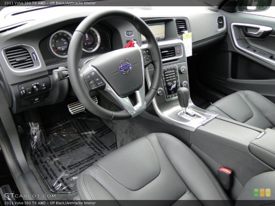 Off Black/Anthracite Interior Prime Interior for the 2011 Volvo S60 T6 AWD #38890170