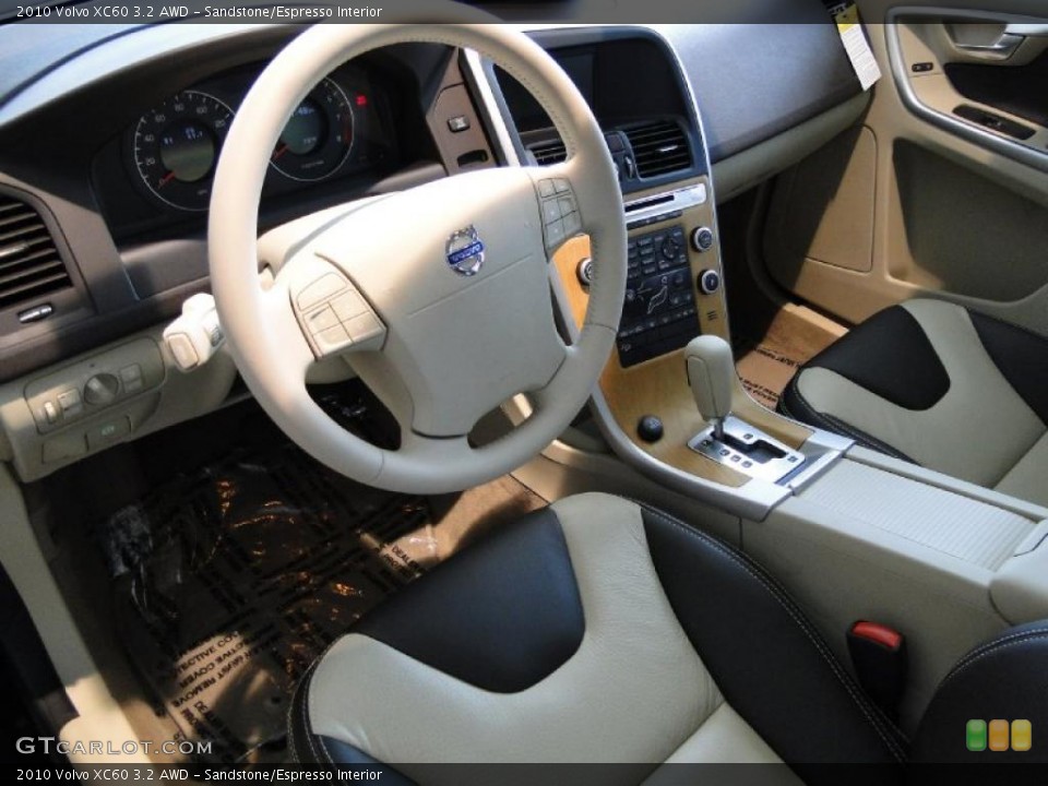 Sandstone/Espresso Interior Prime Interior for the 2010 Volvo XC60 3.2 AWD #38891270