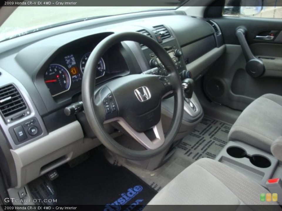 Gray Interior Prime Interior for the 2009 Honda CR-V EX 4WD #38892102