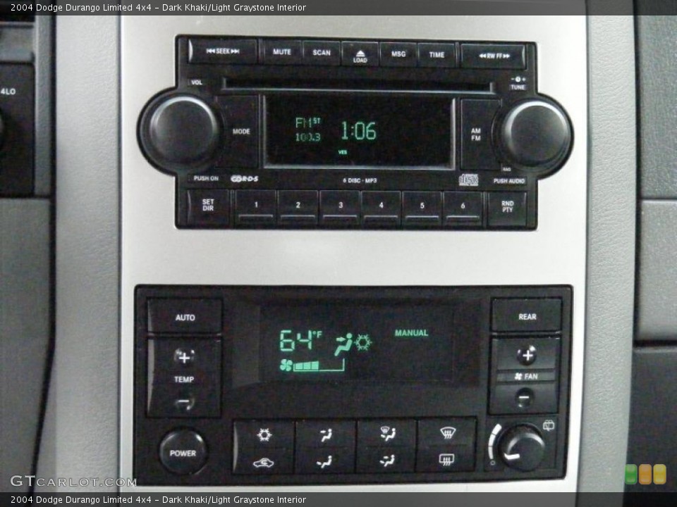 Dark Khaki/Light Graystone Interior Controls for the 2004 Dodge Durango Limited 4x4 #38894782