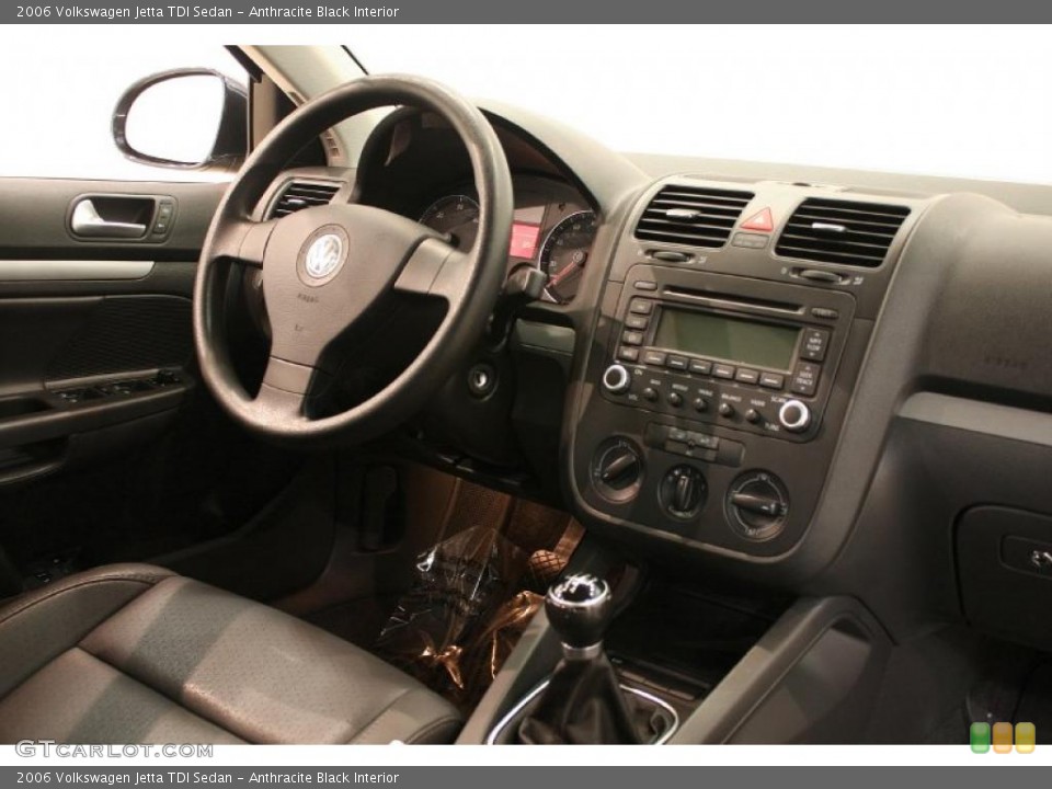 Anthracite Black Interior Dashboard for the 2006 Volkswagen Jetta TDI Sedan #38896750